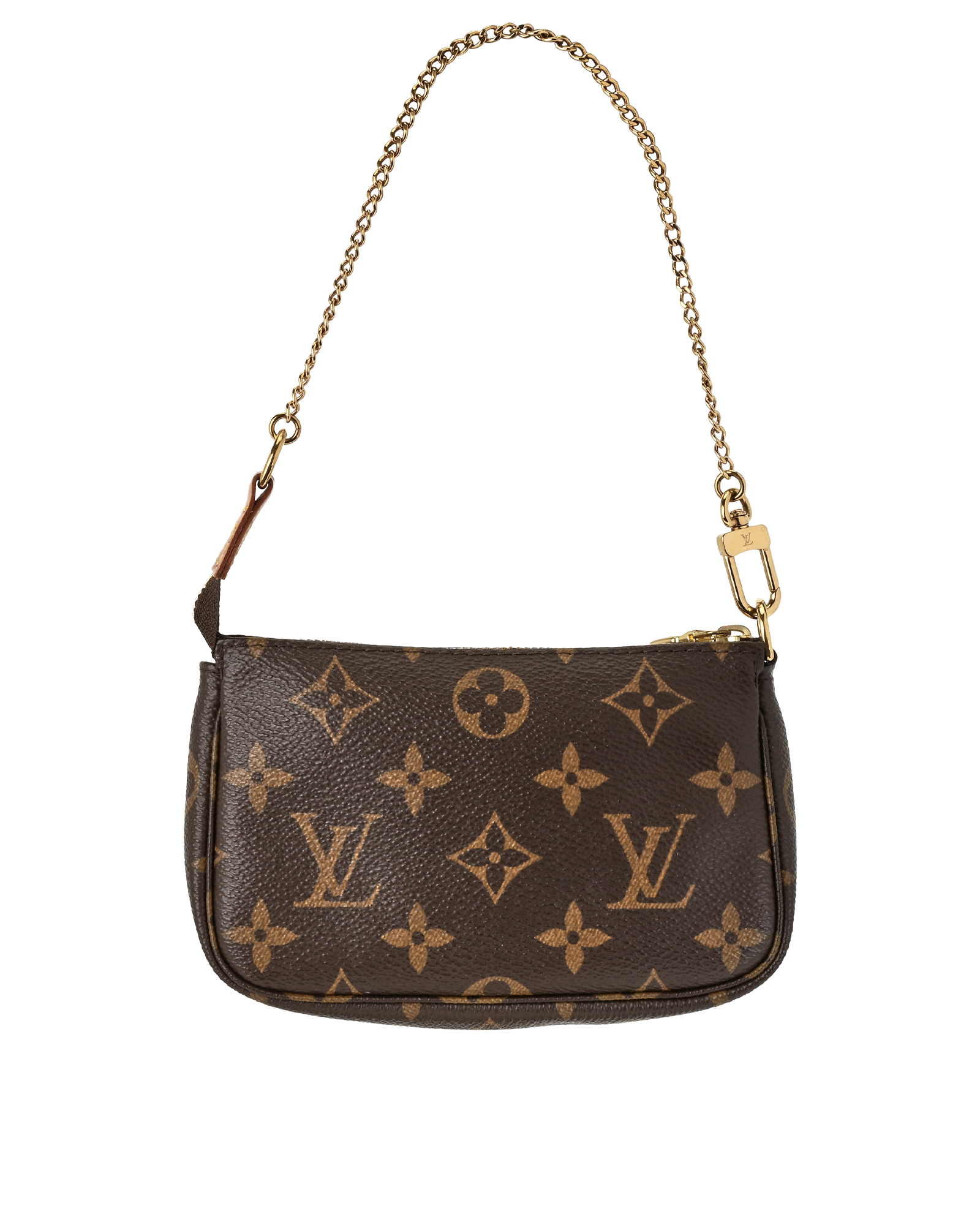 Mini Pochette Accessoire, &pound;450, Handbags, Brown, Canvas, Back view